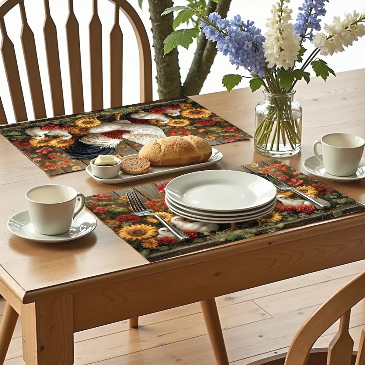 Napperons métalliques roses avec motifs grecs pour décoration de table