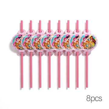 kit décoration anniversaire fille thème fées assiettes gobelets chapeaux boîtes friandises rose bleu