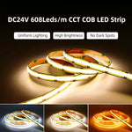 ruban led blanc chaud neutre froid 5mm 8mm 10mm 608led/m 12v 24v 50000h