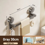 porte serviettes mural argenté lisse ventouse moderne salle bain étagère serviettes slips fixations sans