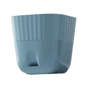 pots plante plastique moderne rayures blanc vert bleu drainage jardin intérieurextérieur
