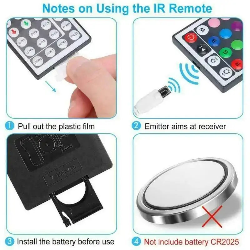 contrôleur led rgb télécommande usb adaptateur bluetooth wifi 5v 24 touches ir tuya modernes