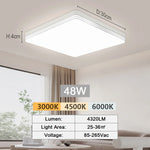 plafonnier led moderne blanc économique facile.surface encastrée interrupteur tactileflux lumineux 249 2000w