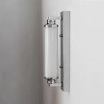 lampe murale moderne argentée rectangulaire lisse blanc chambre salon