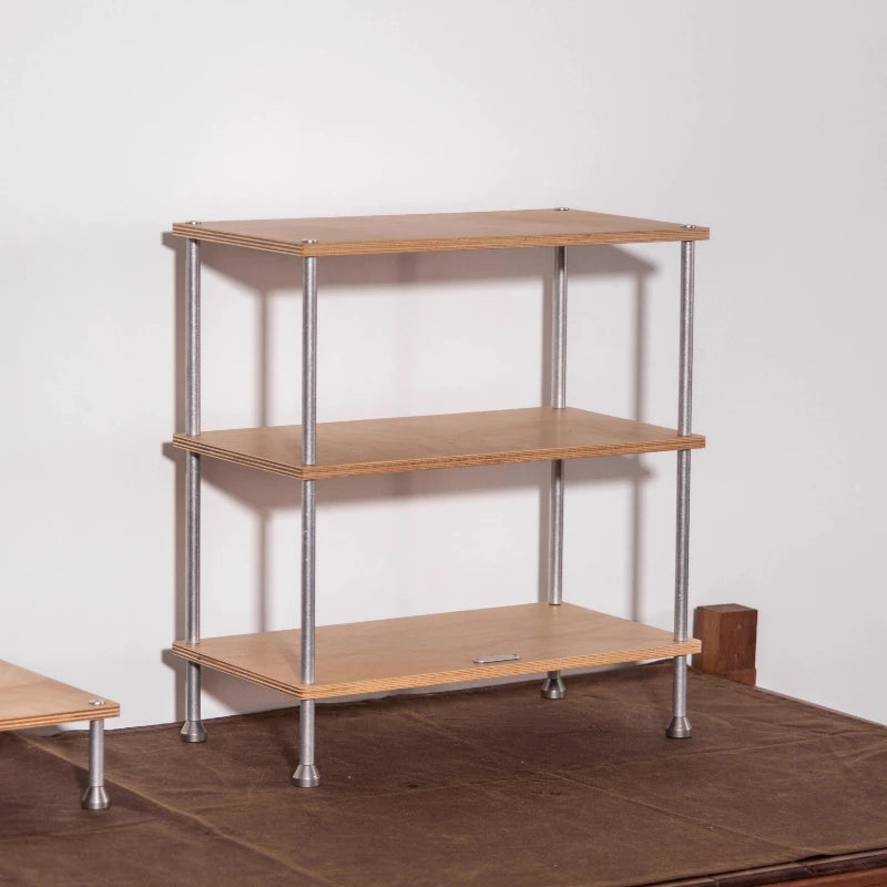 présentoir bois moderne multi niveaux étagères rangement display support écologique simple
