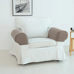 protège accoudoirs fauteuil tissé motifs géométriques gris moderne eyelets intérieur automne hiver