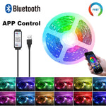 ruban led multicolore moderne 10m 20m 30m bluetooth télécommande application chambre