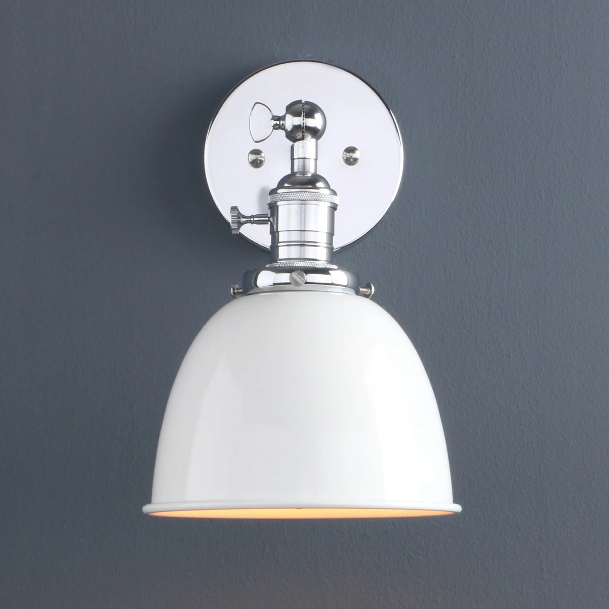lampe murale industrielle blanc noir rouge vert twist switch mat opacité 17cm 21cm