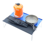table pliante extérieure aluminium minimaliste moderne rectangle striée portable sac transport