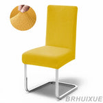 housse chaise jacquard gris moderne adhésif lavable amovible salle manger cuisine