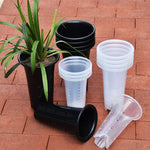pots plante moderne perforés noir transparent profonds jardinintérieur 10pcs 5pcs