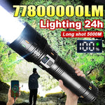 lampe torche noire laser rechargeable camping autodéfense pointeur laser résistance choc ceinture usb