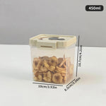 boîtes rangement transparentes modernes hermétiques qualité alimentaire poignées couvercle beige