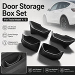 boîtes rangement porte voiture tesla noir mat contemporain clips sécurité