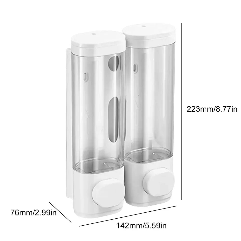 distributeur savon liquide blanc transparent moderne minimaliste salle bains cuisine