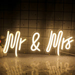 néon lumineux Just Married moderne transparent câble USB multicolore blanc roseDecorationMurialePartie
