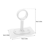 anneaux rideau transparents moderne auto adhésifs sans perçage brackets supports chambre salle bain