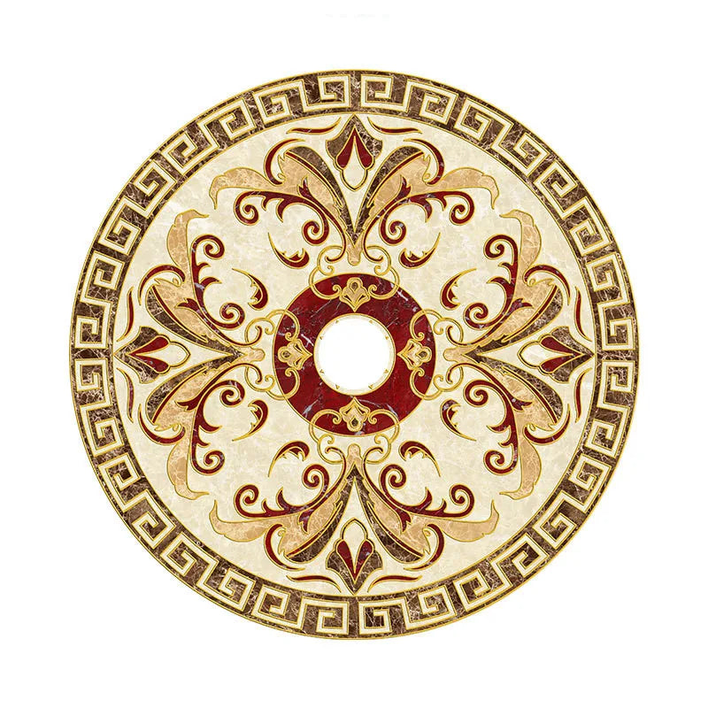 décoratif stickers ornements floraux géométriques classique baroque adhésif beige noir or rouge