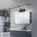 lampe miroir moderne noir or argent rectangulaire clips led éclairage quotidien chambre entrée