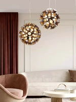 suspension luminaire moderne verre transparent câbles suspendus led intégrés contemporain haute qualité dorée argentée
