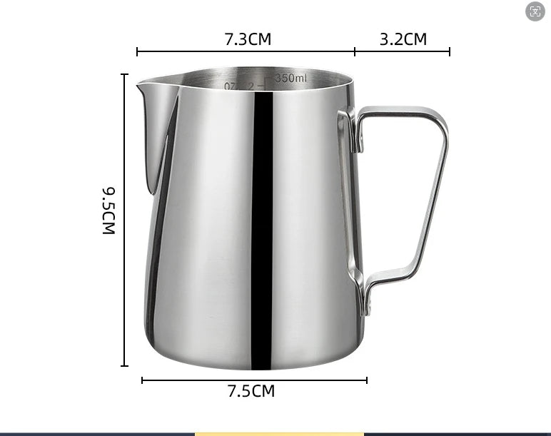pichet lait acier inoxydable tasse latte art espresso percolateur gooseneck kettle mocha pot