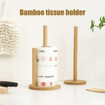 support serviettes bambou naturel minimaliste moderne sans rayures polyvalent facile durable