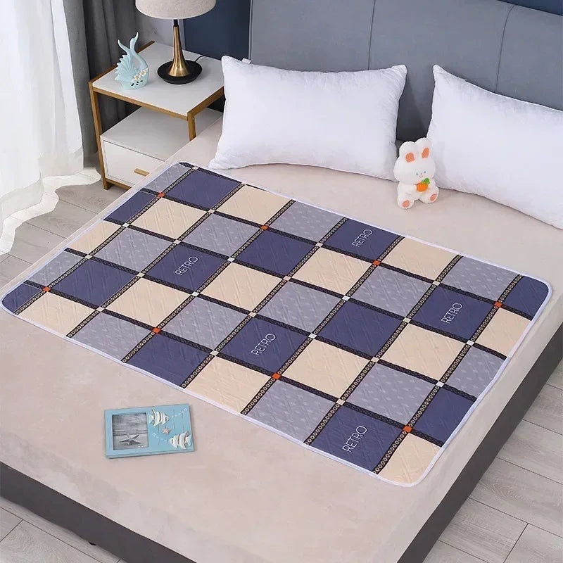 tapis absorbant enfant motif dessins animés moderne rose clair vert clair bleu clair 70cm