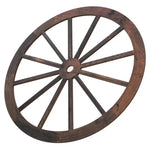 décoration murale roue chariot bois vintage rustique ornement mur art western nostalgie