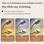 lampe pince rechargeable led blanc moderne protection yeux étude lecture portable flexible