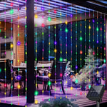rideau lumineux solaire led blanc multicolore moderne modes