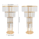 support floral transparent moderne or argent bouquet inclusion centro mesa