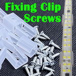 clips fixation tubes led néon transparent vis certification fcc rohs 100pcs 200pcs 50pcs 20pcs