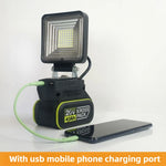 lampe travail led noir vert moderne clips charge usb interrupteur indépendant