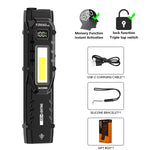 lampe torchon led rechargeable lumen blanc moderne compact clip uv intense