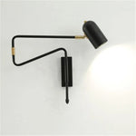 lampe murale or noir moderne scandinave articulée étude chambre entrée