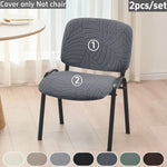 housse chaise gris rayures moderne adhésif polyester salle manger mariage banquette universelle washable