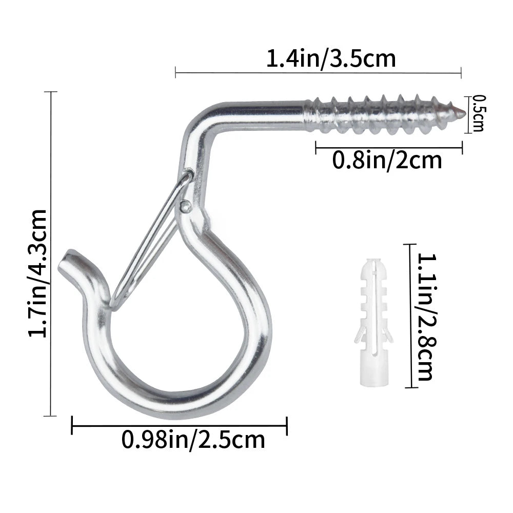 boucles suspension vis fixations noires blanches dorées argentées modernes fonctionnelles