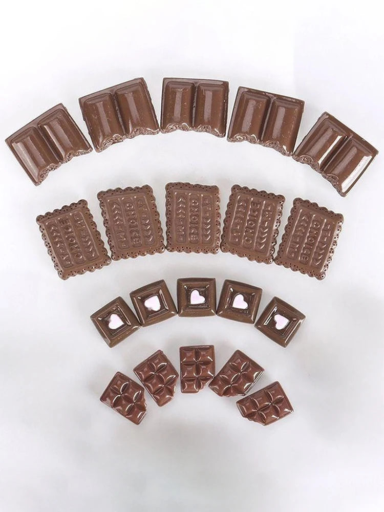 chocolat miniature deco biscuit cabochon flatback bricolage maisonpoupée ornement japonais noel