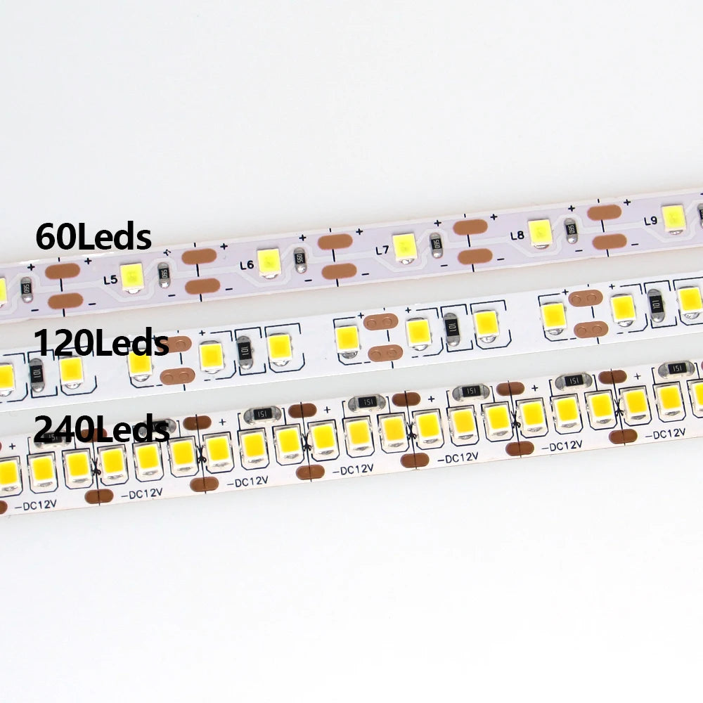 ruban led 12v 60leds blanc moderne adhésif 5m non étanche