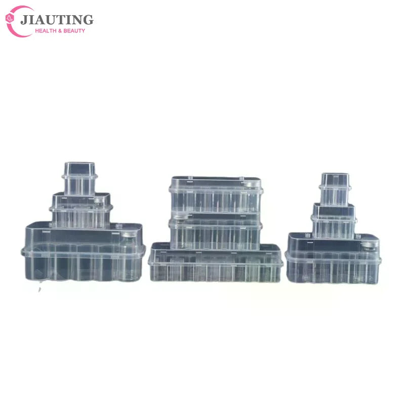 boîtes rangement transparentes modernes tubes flacons réfrigérateur pratique 3ml compartiments organizer.storage invisible