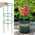 grille support plantes vert circulaire moderne fixations solides intérieur fleurs treillis plastique