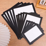 cadres photo magnétiques modernes noir blanc rectangle minimaliste adhesive mural