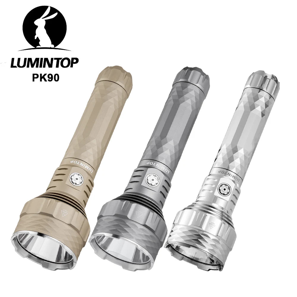 lampe torche rechargeable led usb 5600 lumen 1500m moderne robuste texture géométrique indicator charge