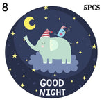 panier vélo enfant cartoon stickers motifs animaux bleu clair orange noir rose clips