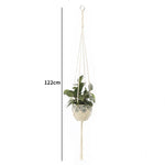 porte plantes suspendus macramé bois boho pots fleurs jardins decoration balcon maison