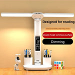 lampe led rechargeable affichage numerique port usb blanc moderne