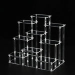 présentoir multi niveaux transparent moderne cupcakes donuts parfums bijoux stockage minimaliste
