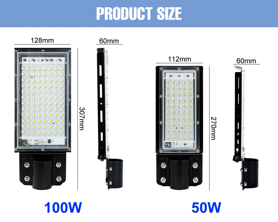 projecteur led lampe rue moderne étanche ip65 blanc vis extérieure 220v