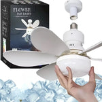 ventilateur moderne lumière led télécommande blanc noir pales lisses minimaliste