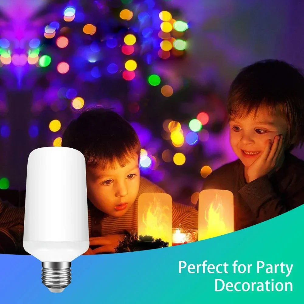 ampoule led effet flamme animée blanc chaud 360° moderne e27 80000h